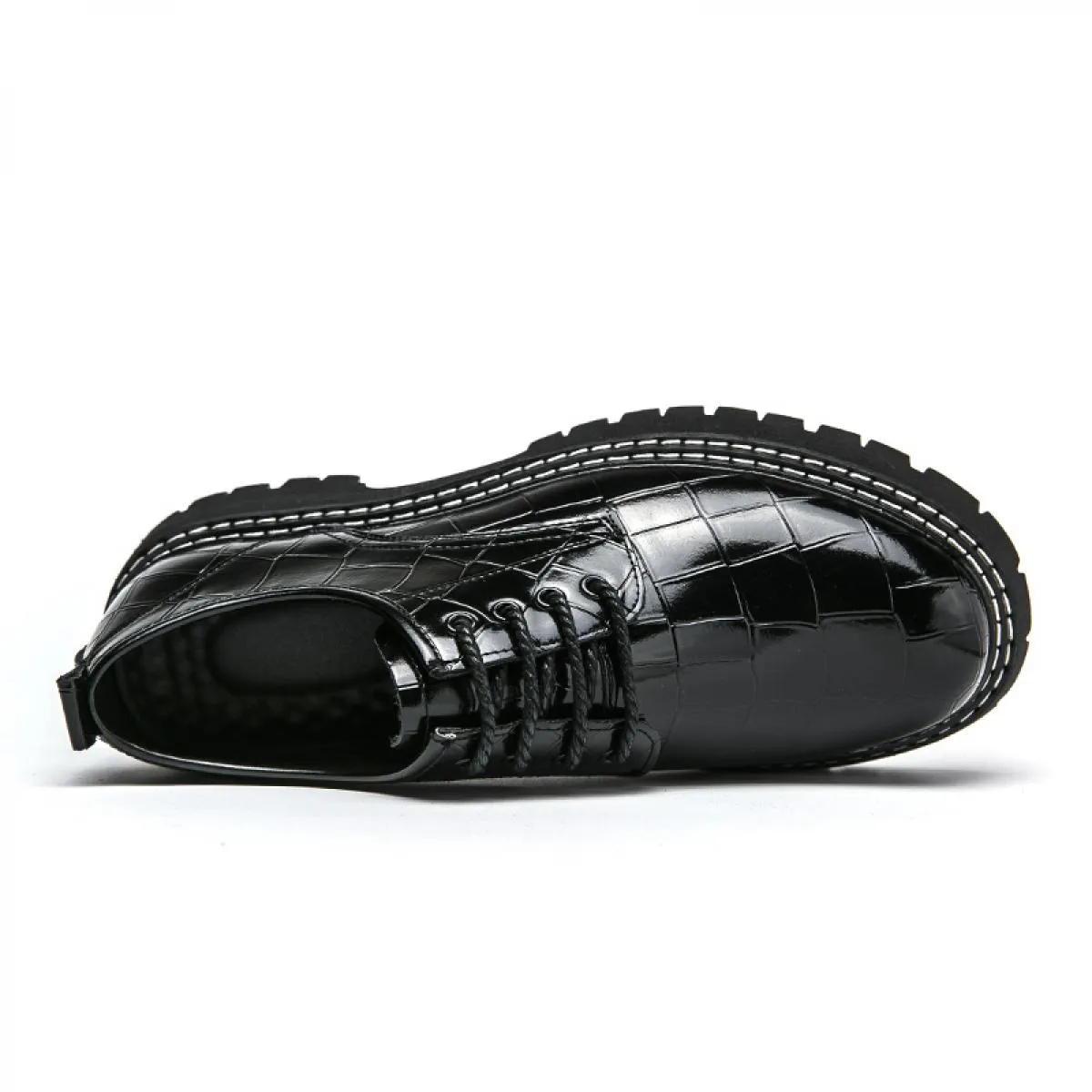 Nuove scarpe derby da uomo nere punta tonda stringate scarpe da uomo marroni grigie formali modello pietra spedizione gratuita t