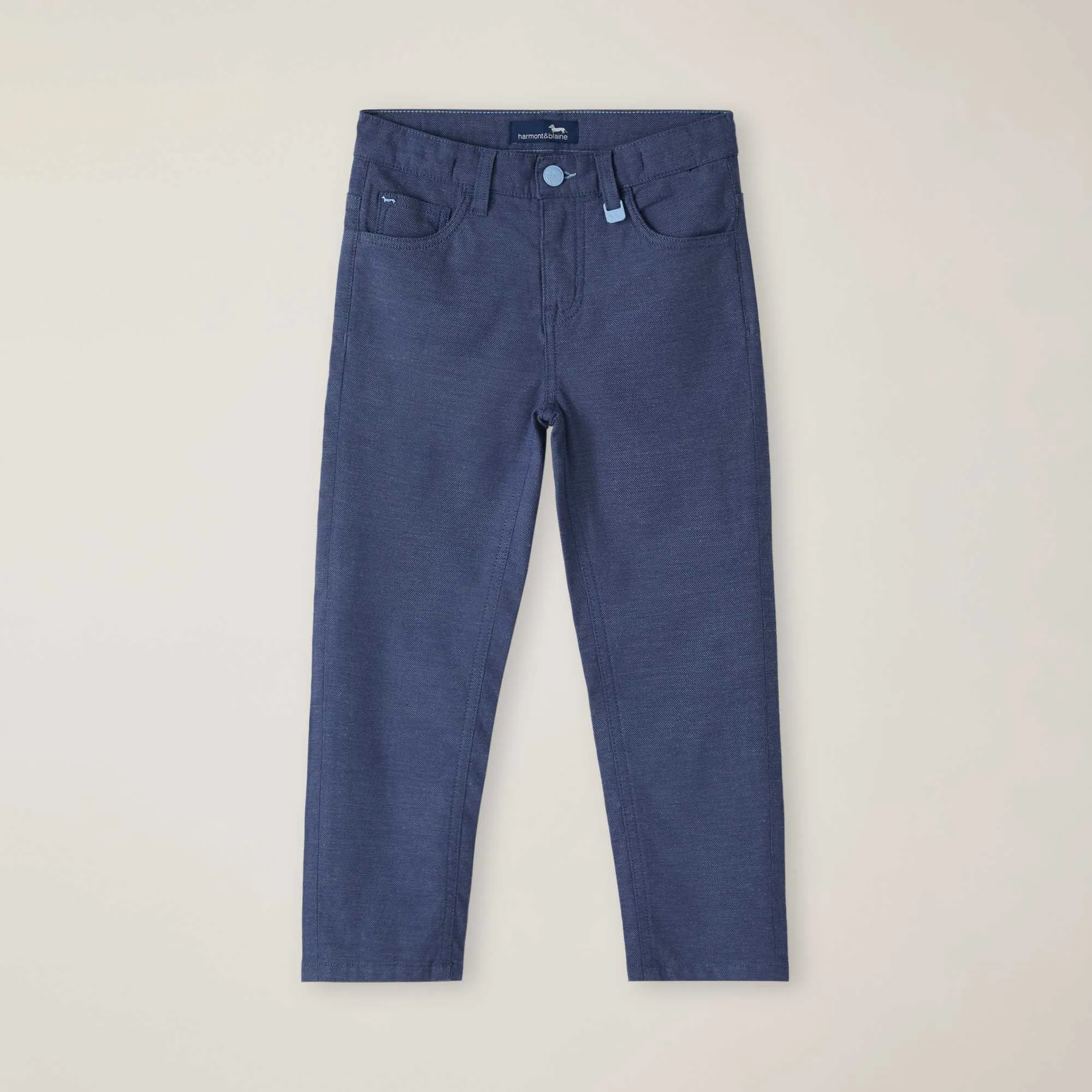 Pantalone 5 Tasche Trama Oxford