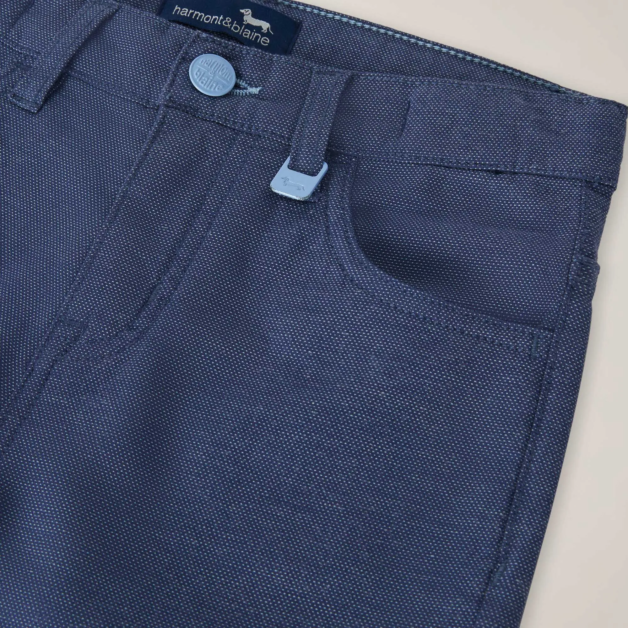 Pantalone 5 Tasche Trama Oxford