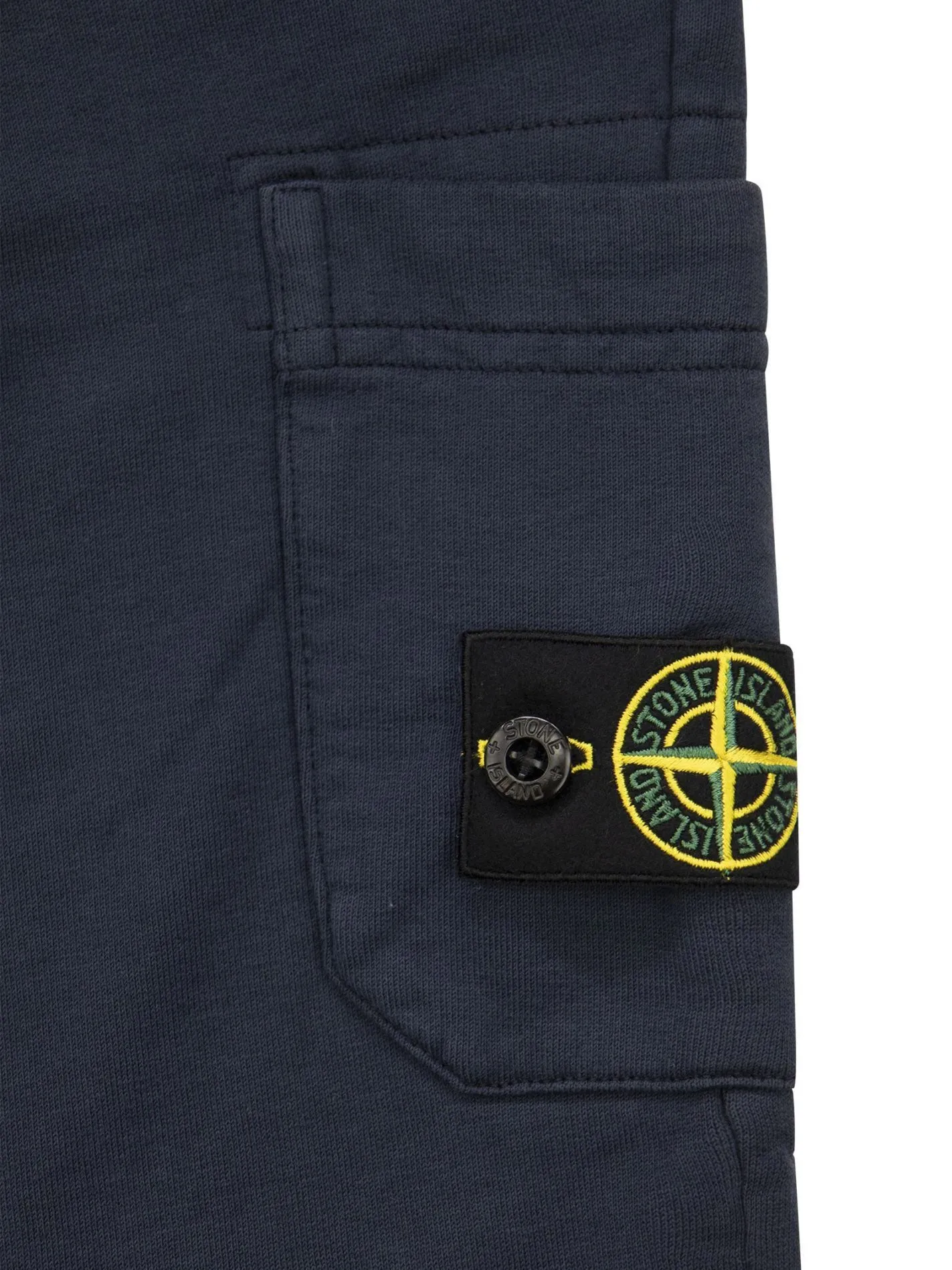Pantalone tuta con tasca applicata sulla gamba e badge Stone Island