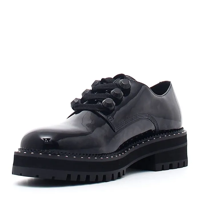 PINK 100 DERBY PATENT BLACK BLACK