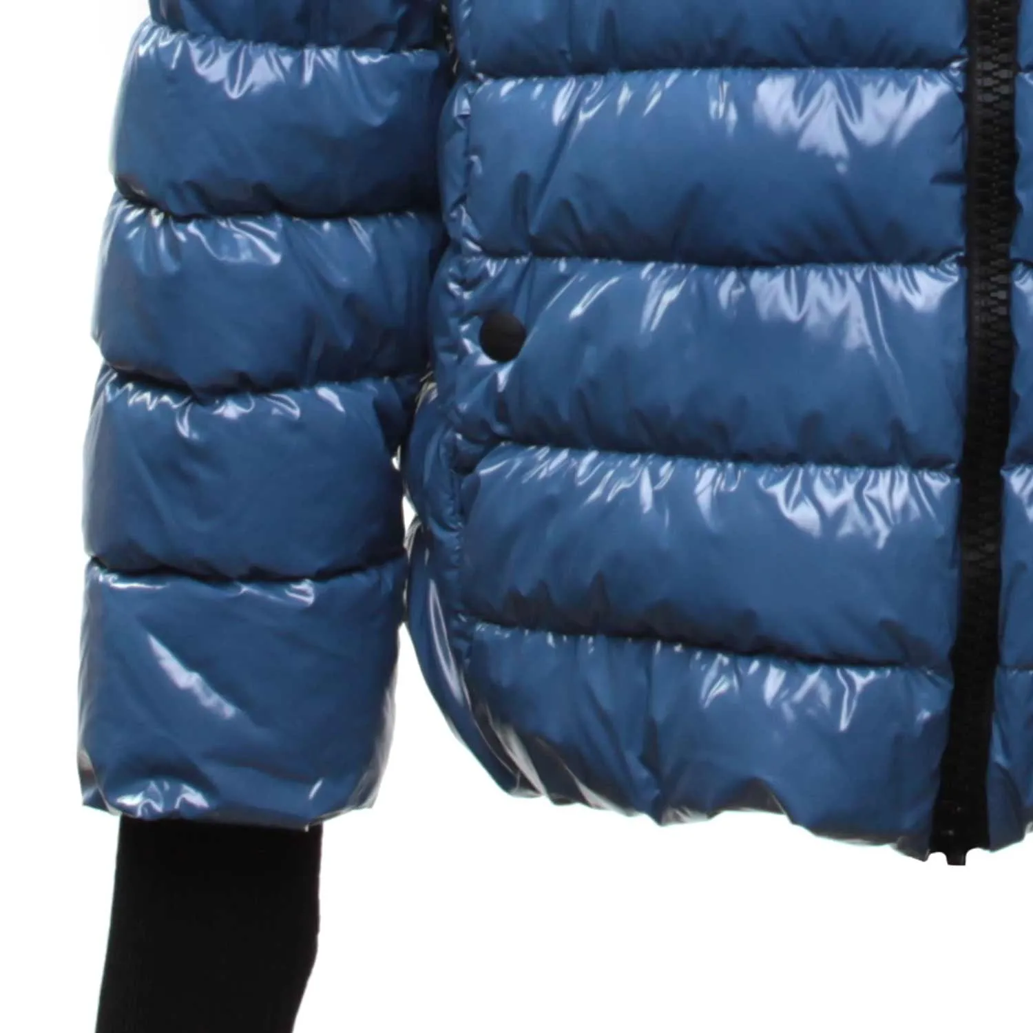 Piumino Blu Cappuccio Bambina Teen
