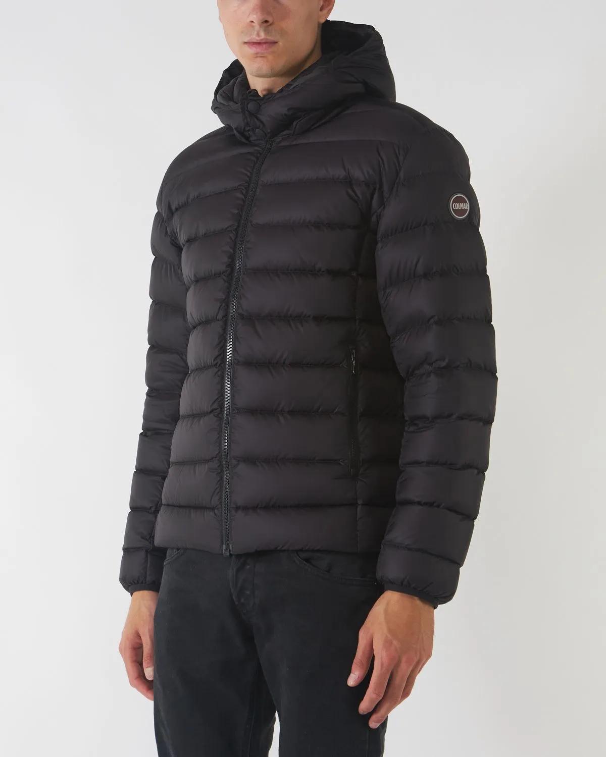 Piumino Concrete Nero con Cappuccio