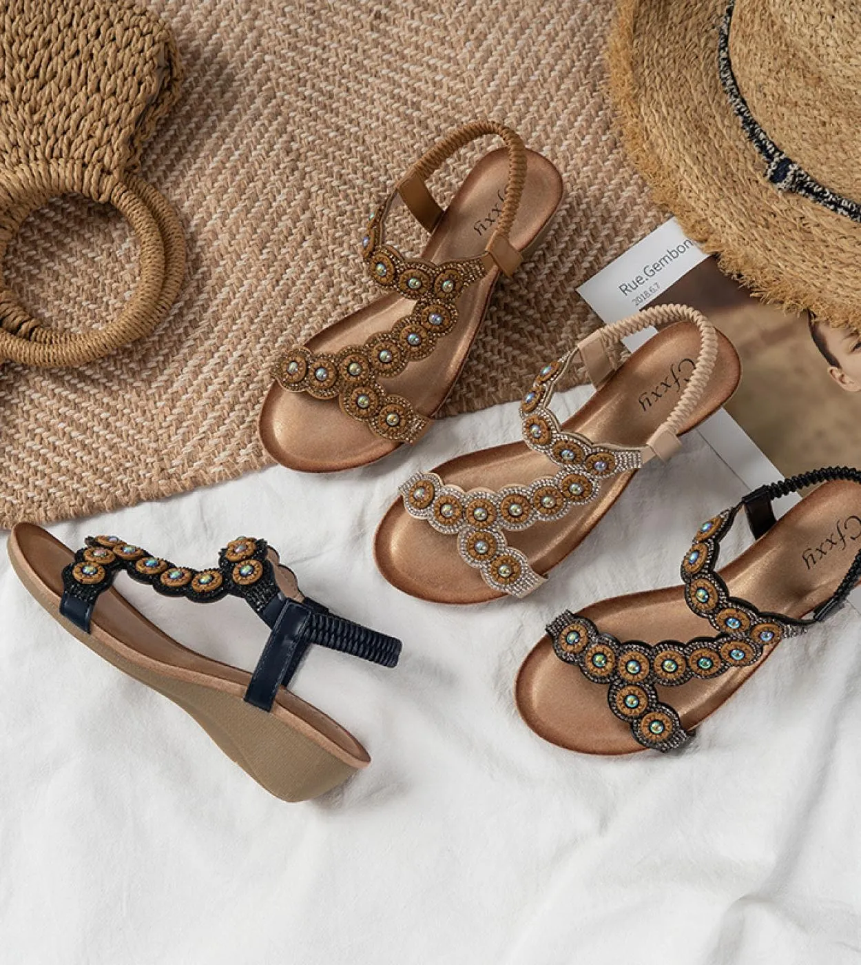 Platform Sandals Women Hollow Out Peep Toe Wedges Sandals High Heeled Shoes Zapatos Mujer Tacon Chaussures Femme  Women