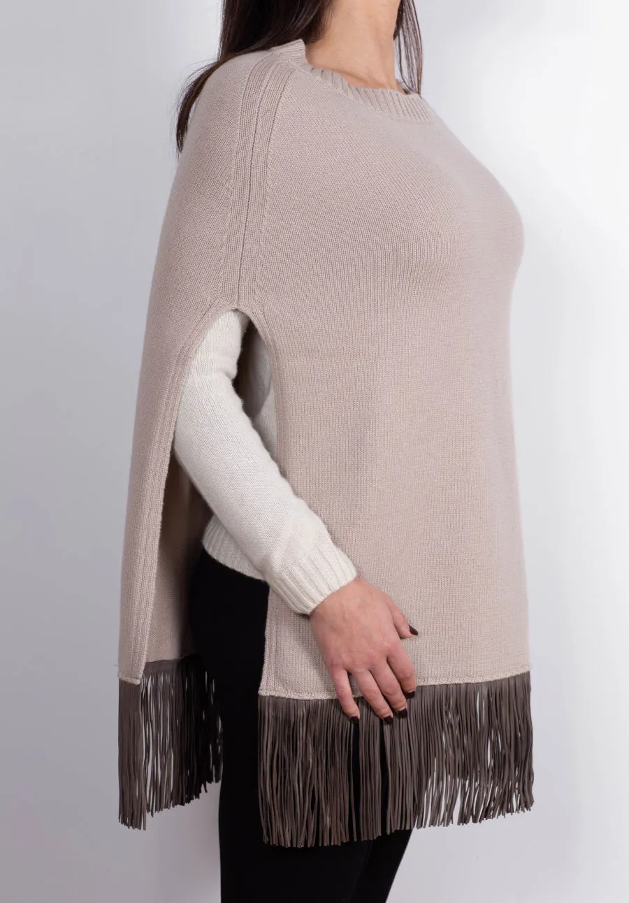 Poncho con Frange