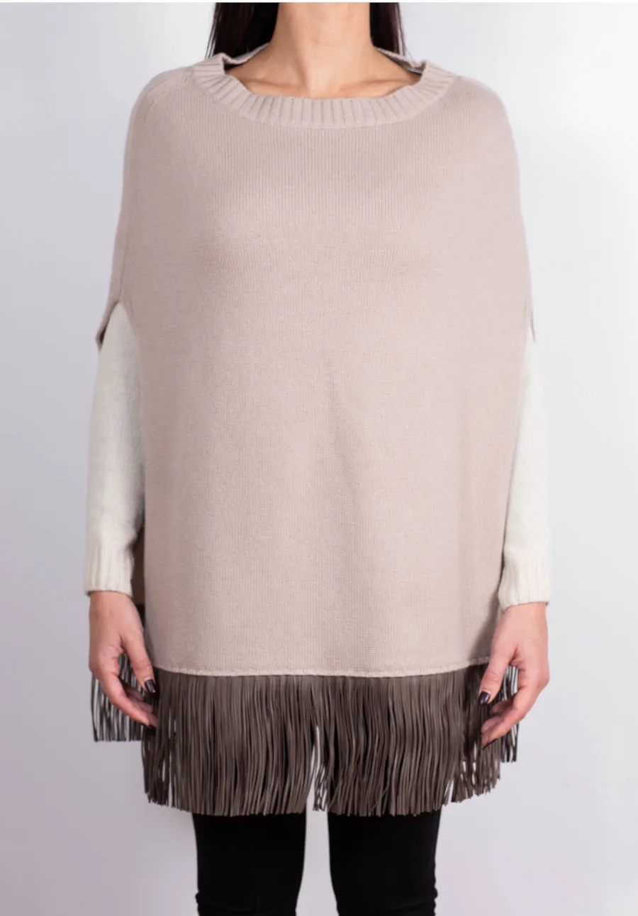 Poncho con Frange