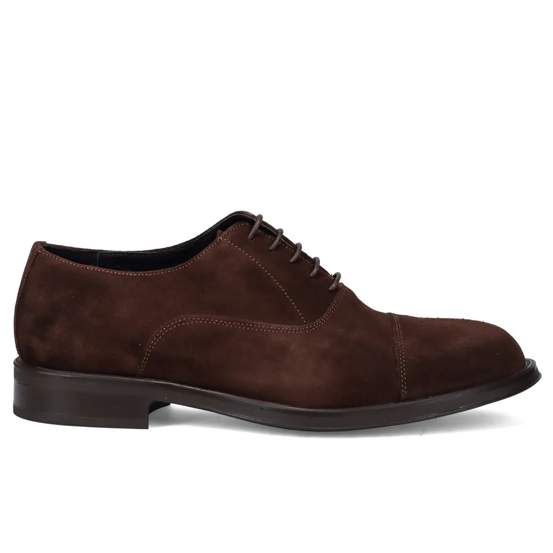 Scarpa Derby Sangiorgio in camoscio marrone