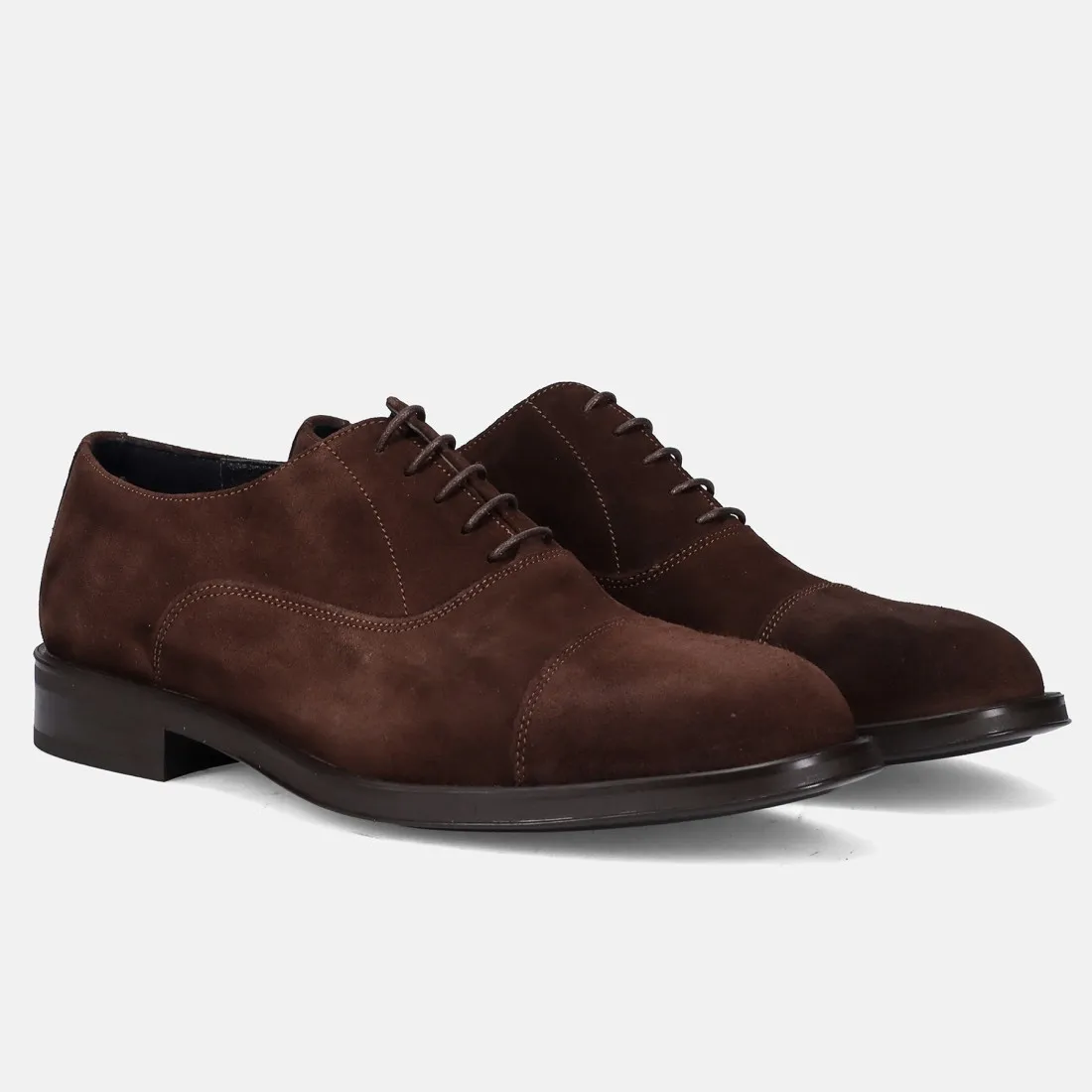 Scarpa Derby Sangiorgio in camoscio marrone