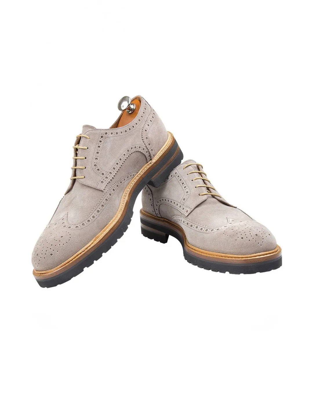 Scarpa derby scamosciato milkshake  [ su misura ]