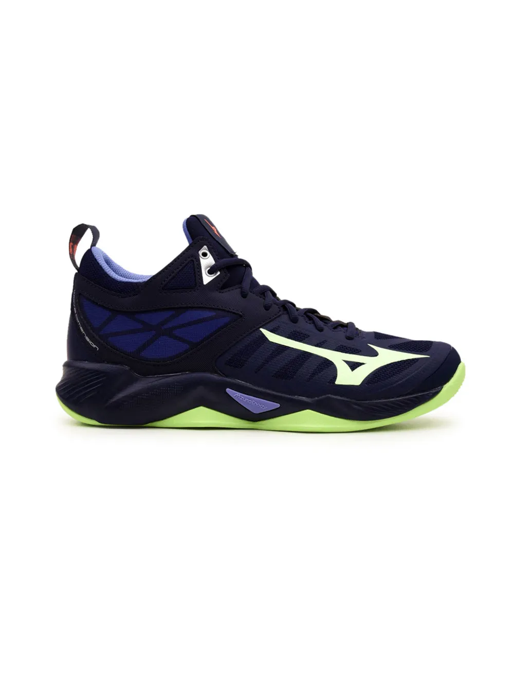 Scarpa Volley Uomo Wave Dimension Mid blu