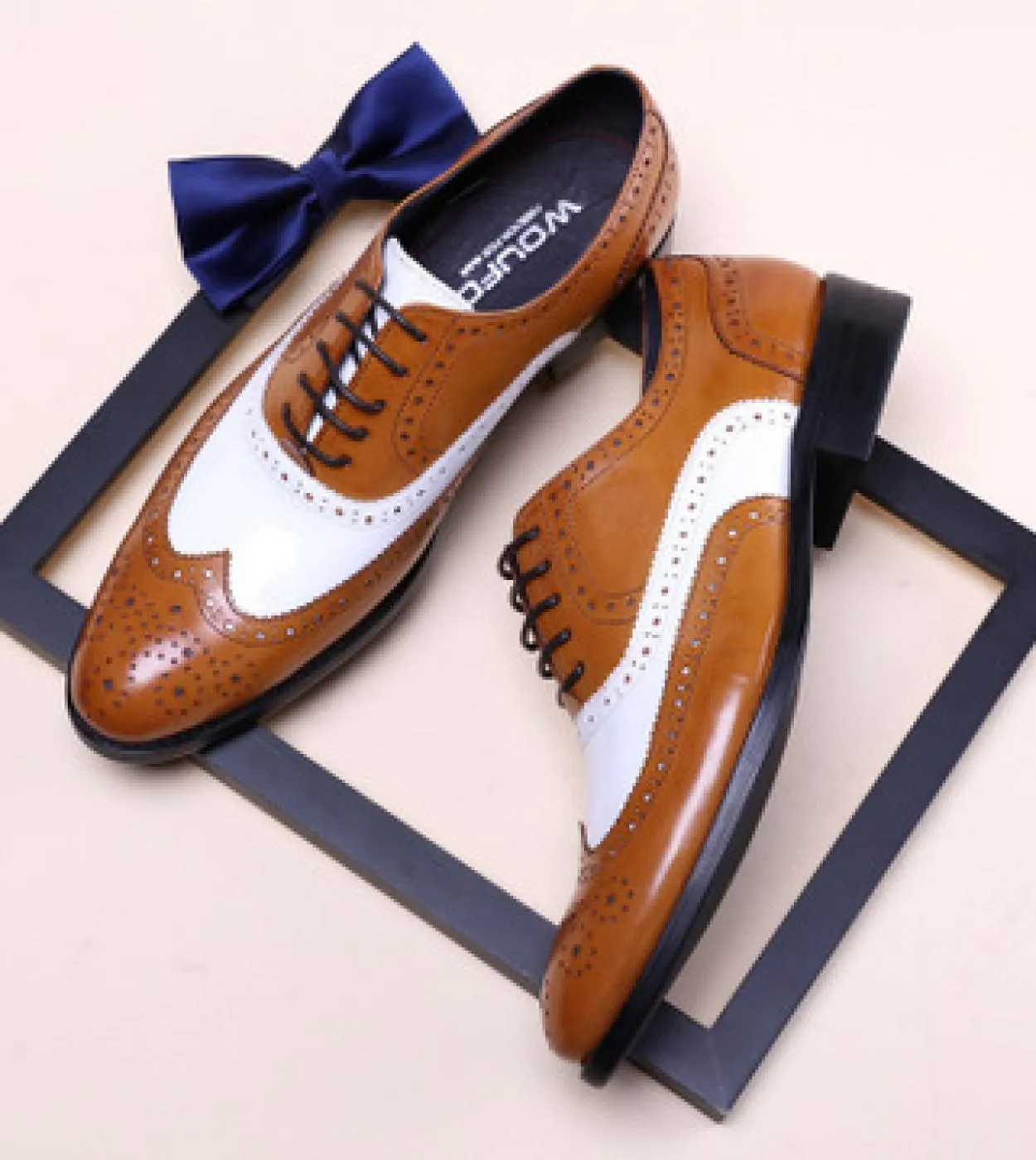 Scarpe da uomo marroni eleganti da sposa nere bianche Scarpe eleganti da uomo nere bianche di lusso
