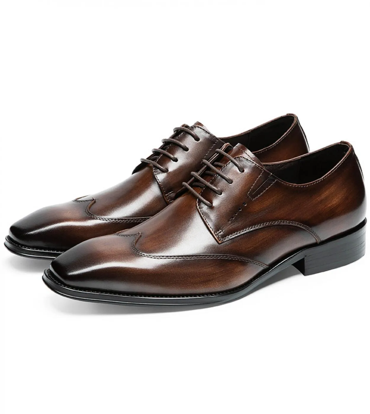 Scarpe derby formali in pelle da uomo Luxury Genuine Leather Fashion 2023 Brand New Style Brogues Scarpe sociali per uomo Free S