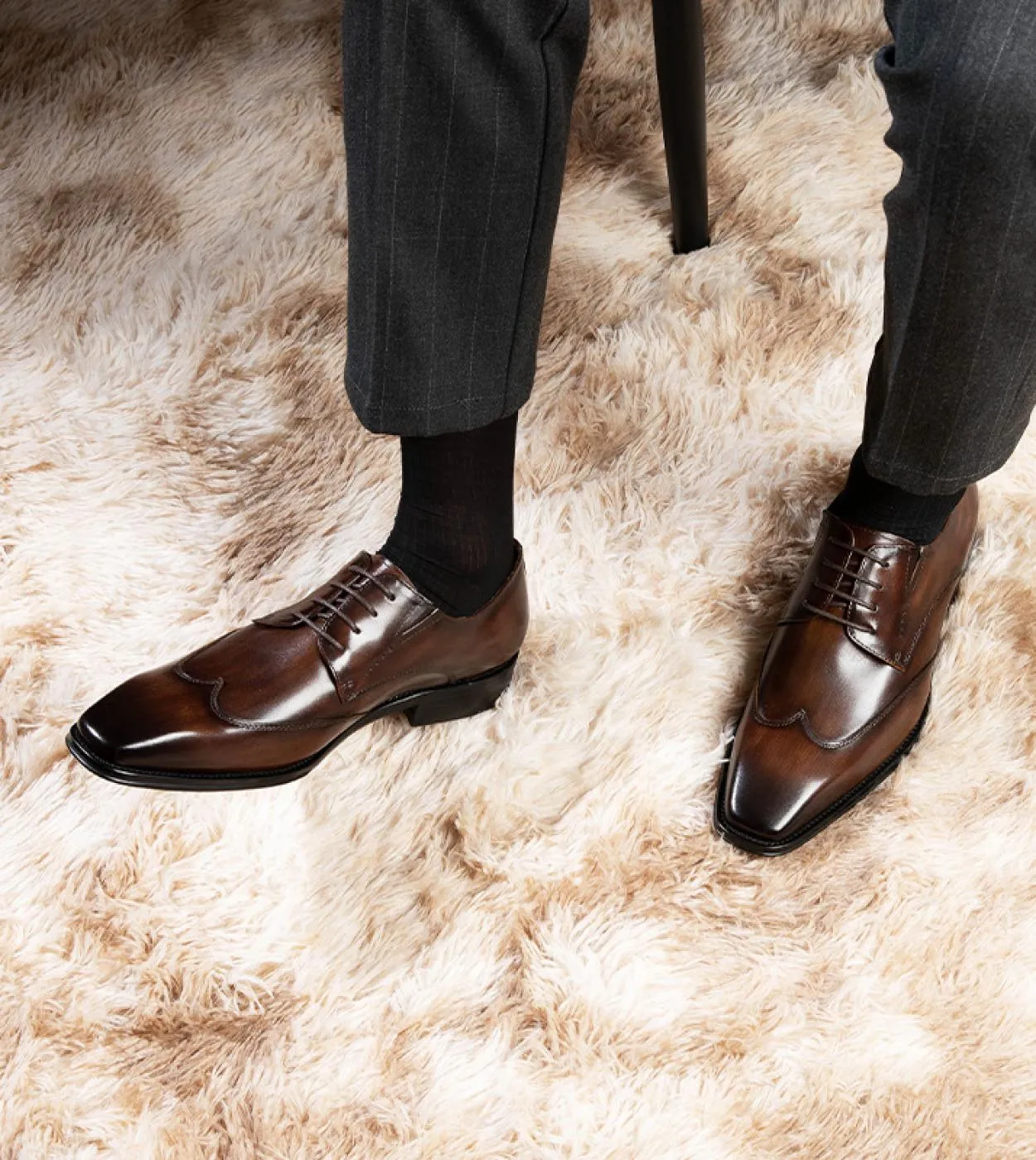 Scarpe derby formali in pelle da uomo Luxury Genuine Leather Fashion 2023 Brand New Style Brogues Scarpe sociali per uomo Free S