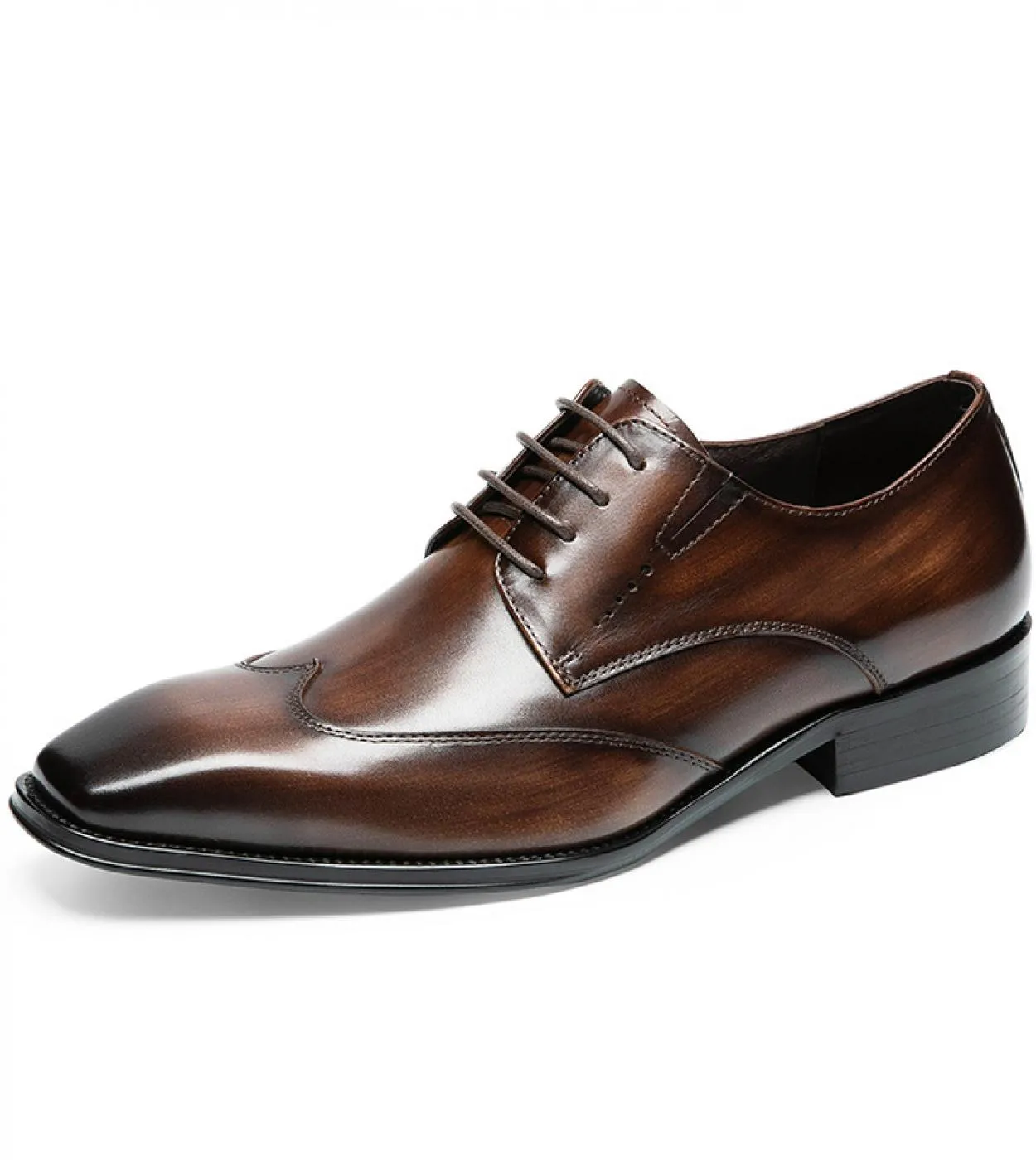 Scarpe derby formali in pelle da uomo Luxury Genuine Leather Fashion 2023 Brand New Style Brogues Scarpe sociali per uomo Free S