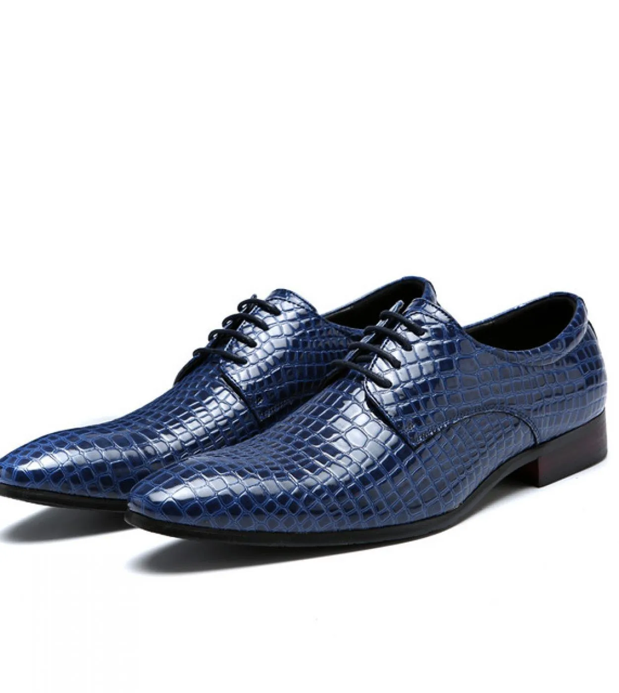 Scarpe derby Scarpe da uomo Pu tinta unita Fashion Business Casual Party Quotidiano Classico Modello serpente a punta Abito con
