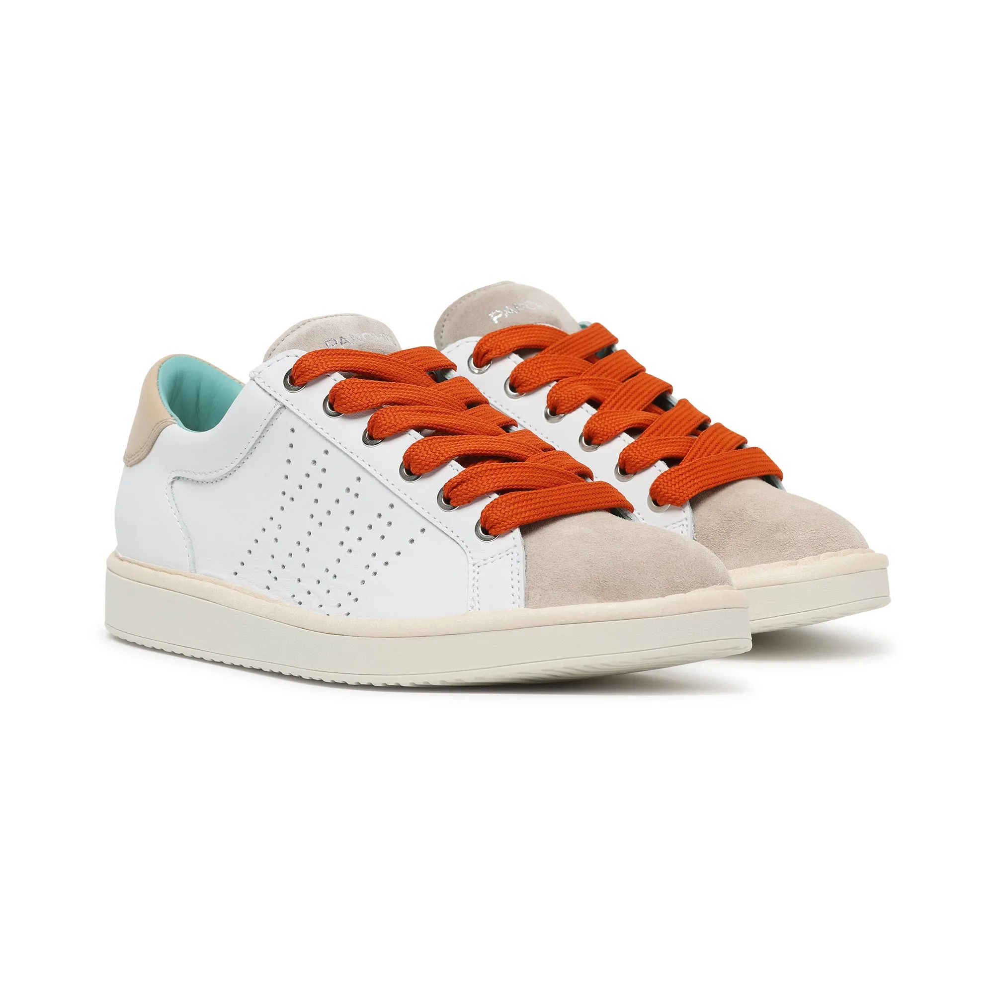 scarpe PANCHIC LACE-UP LEATHER SUEDEFOG-BURNT ORANGE