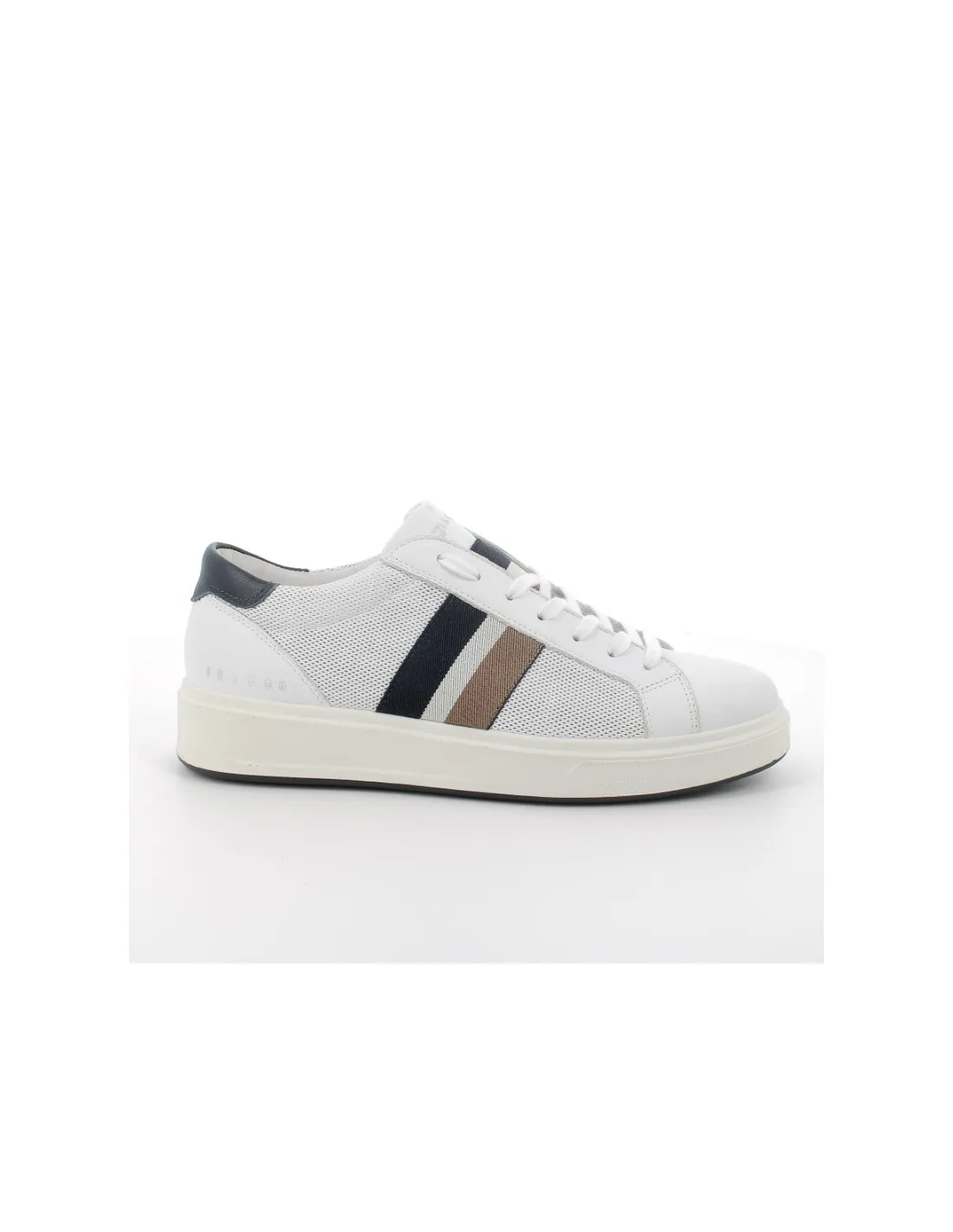 Scarpe uomo sneakers bianche in pelle