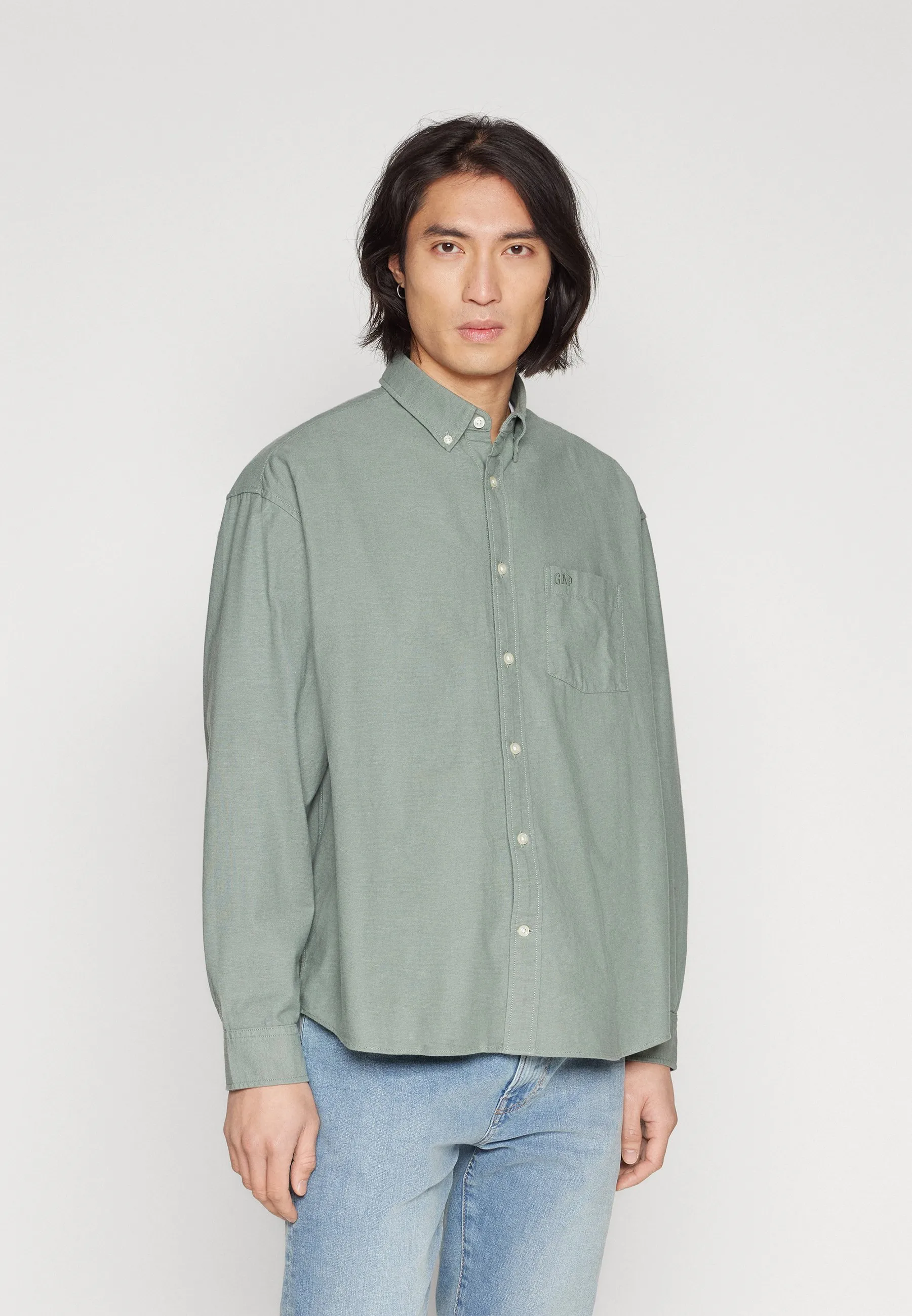 STANDARD FIT OXFORD LOGO - Camicia