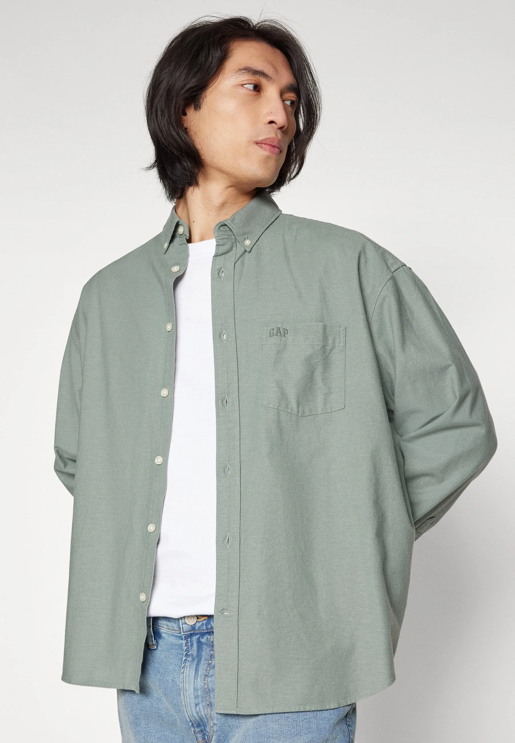 STANDARD FIT OXFORD LOGO - Camicia