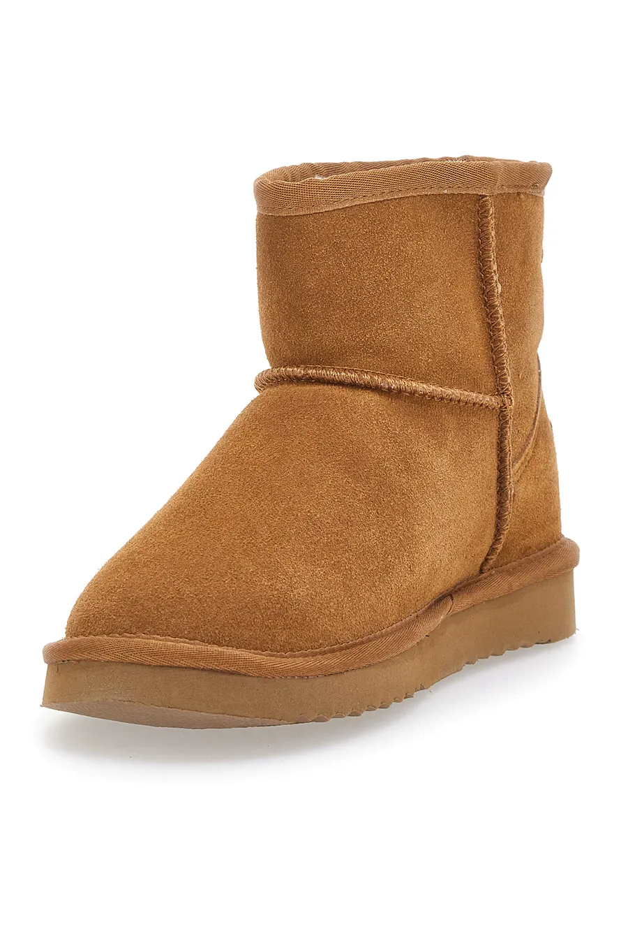 Stivaletti in Vera Pelle 3154 Camel