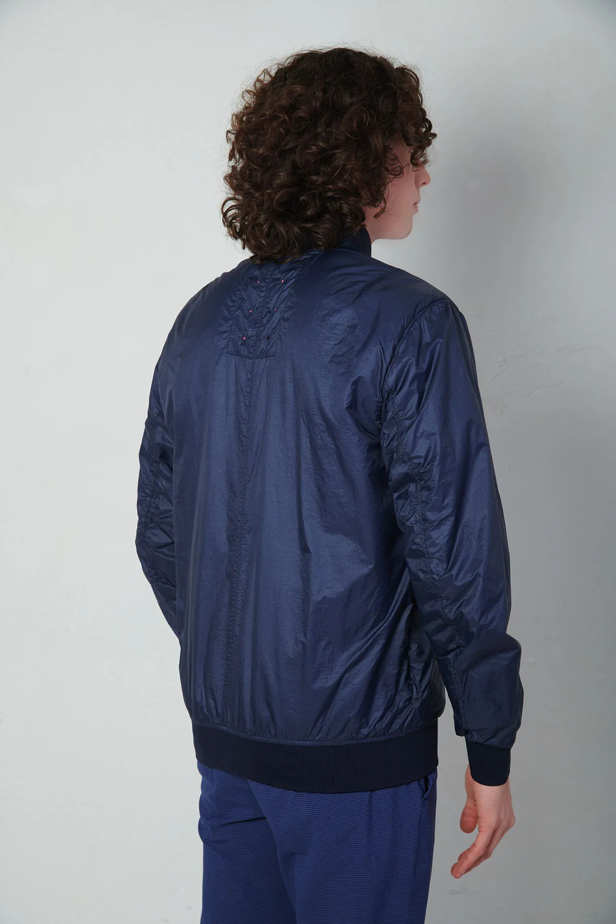 STONE ISLAND Giubbotto Bomber in tessuto calandrato 10 denari con PRIMALOFT