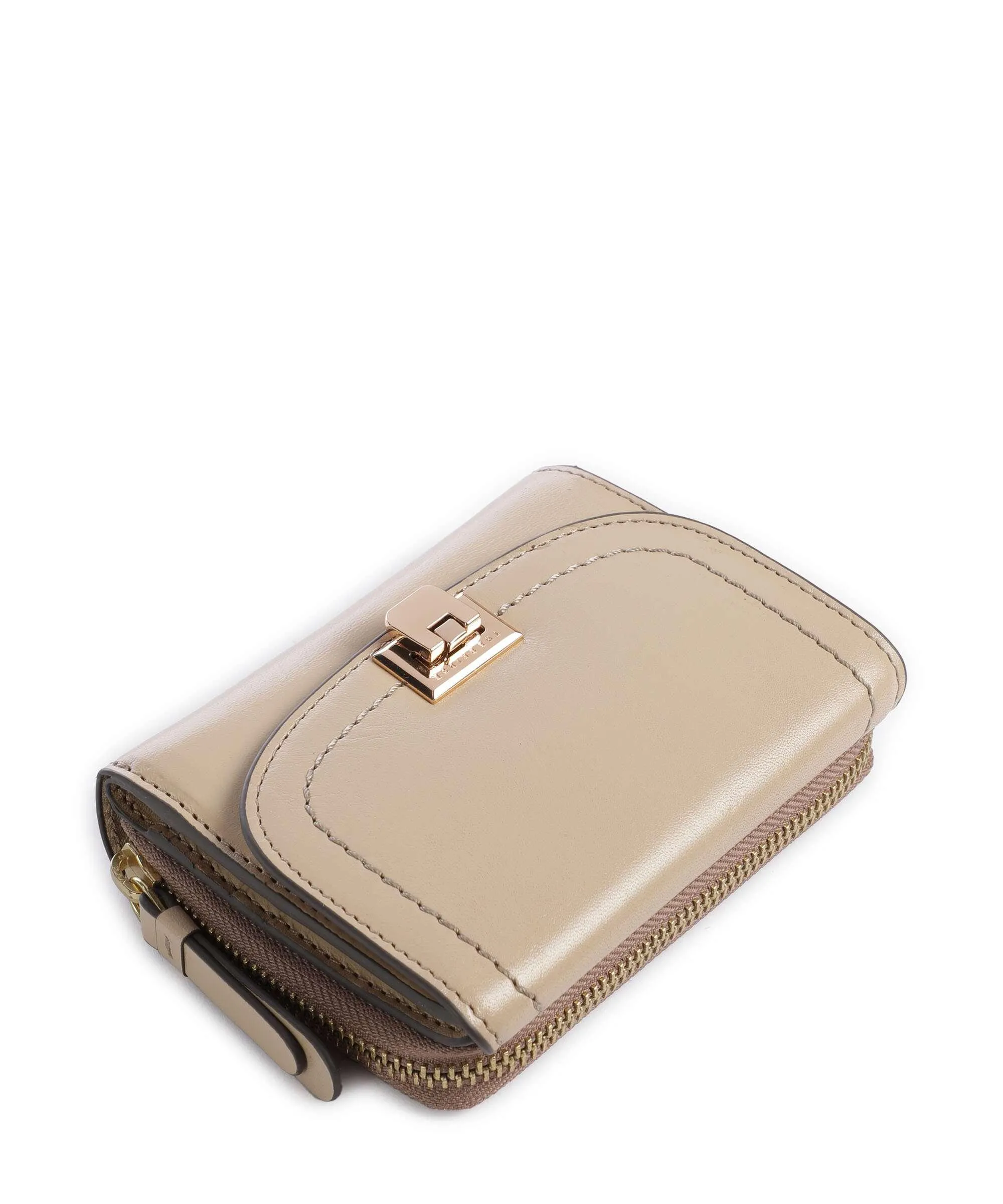  The Bridge Federica RFID Portafoglio pelle di vacchetta finemente grana beige  