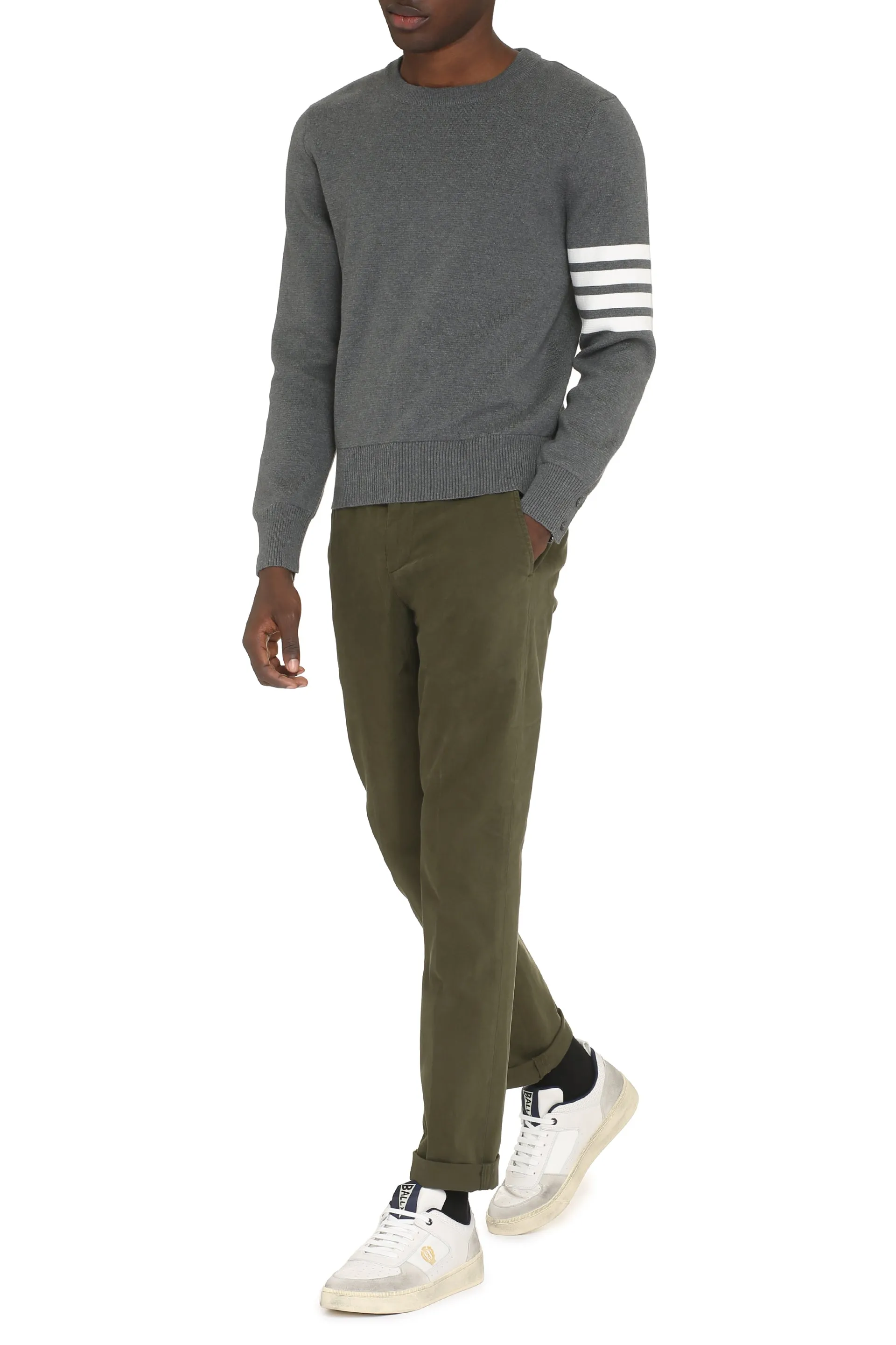 Thom Browne Maglione girocollo in cotone