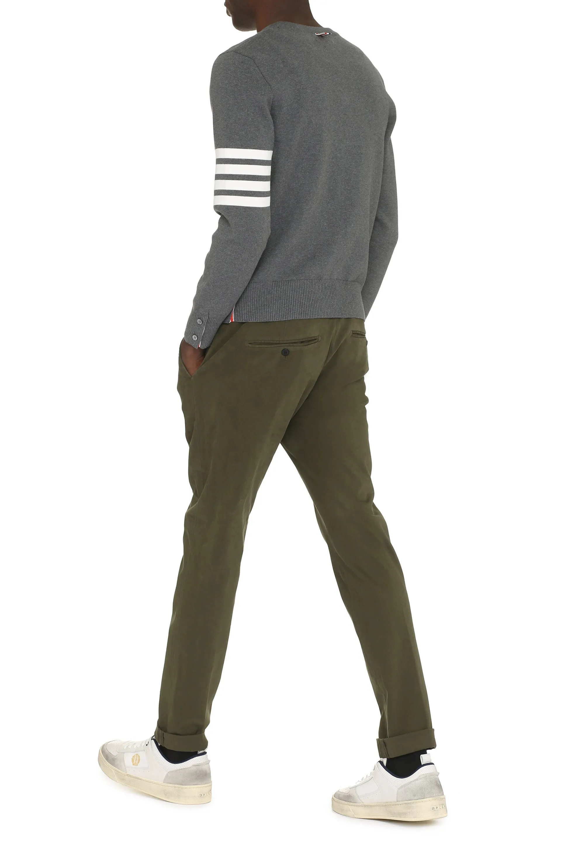 Thom Browne Maglione girocollo in cotone