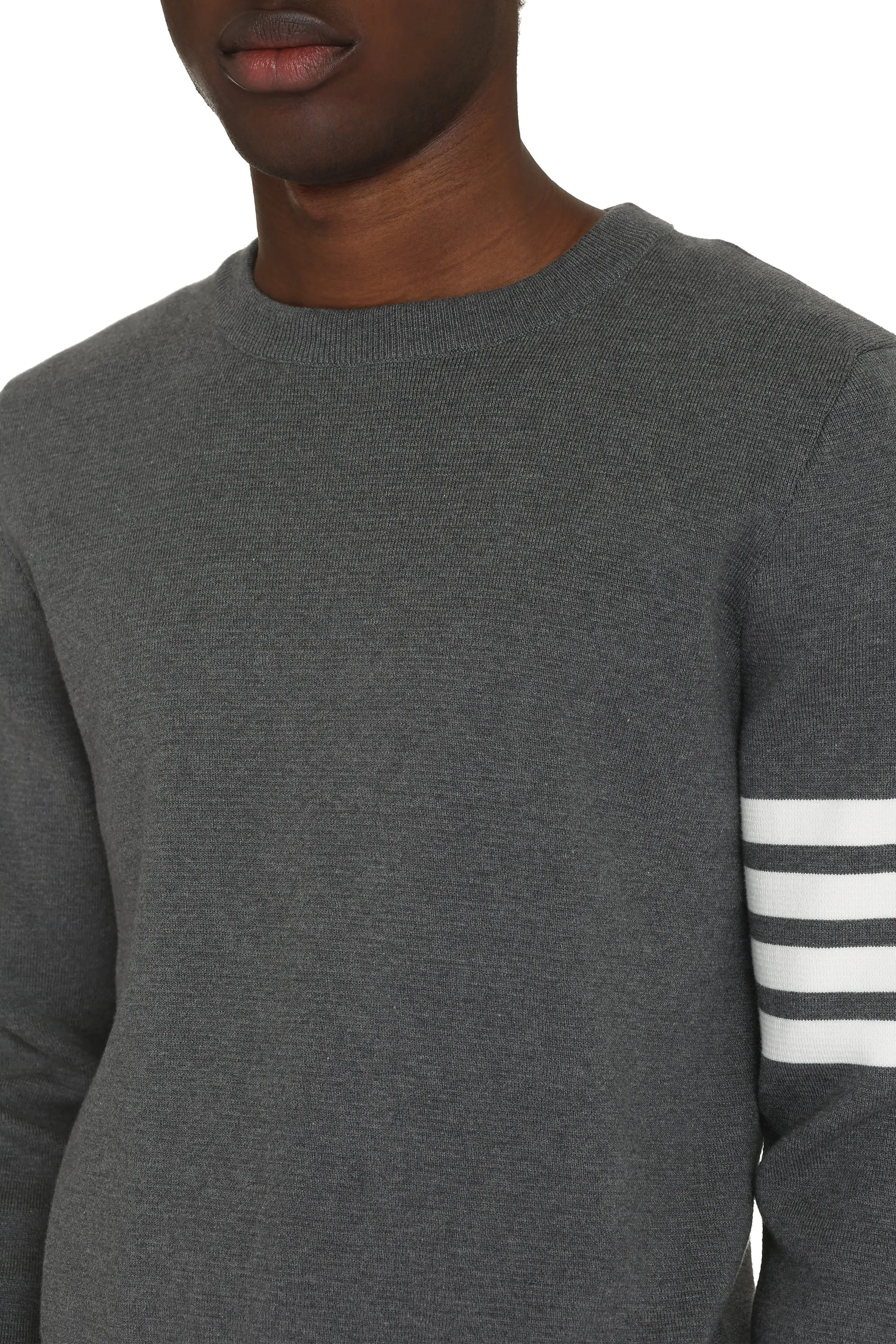 Thom Browne Maglione girocollo in cotone