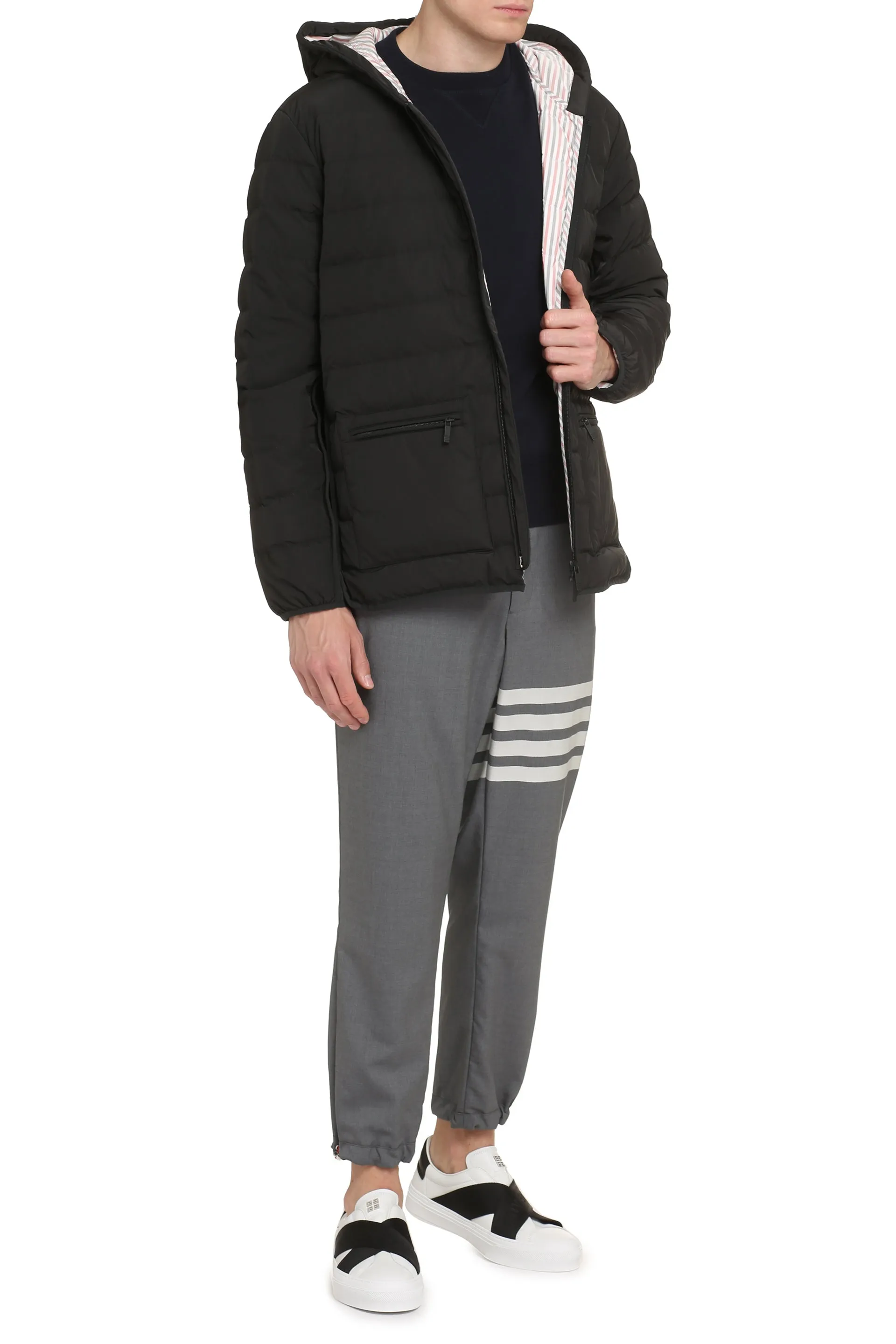 Thom Browne Piumino con cappuccio