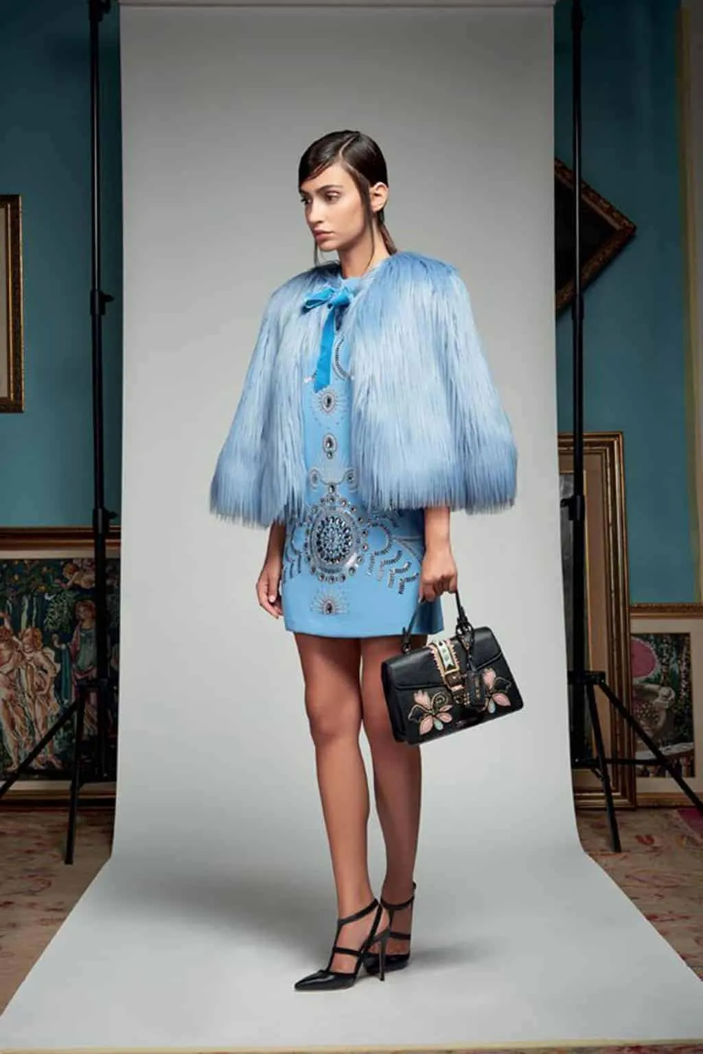 Tubino elegante azzurro