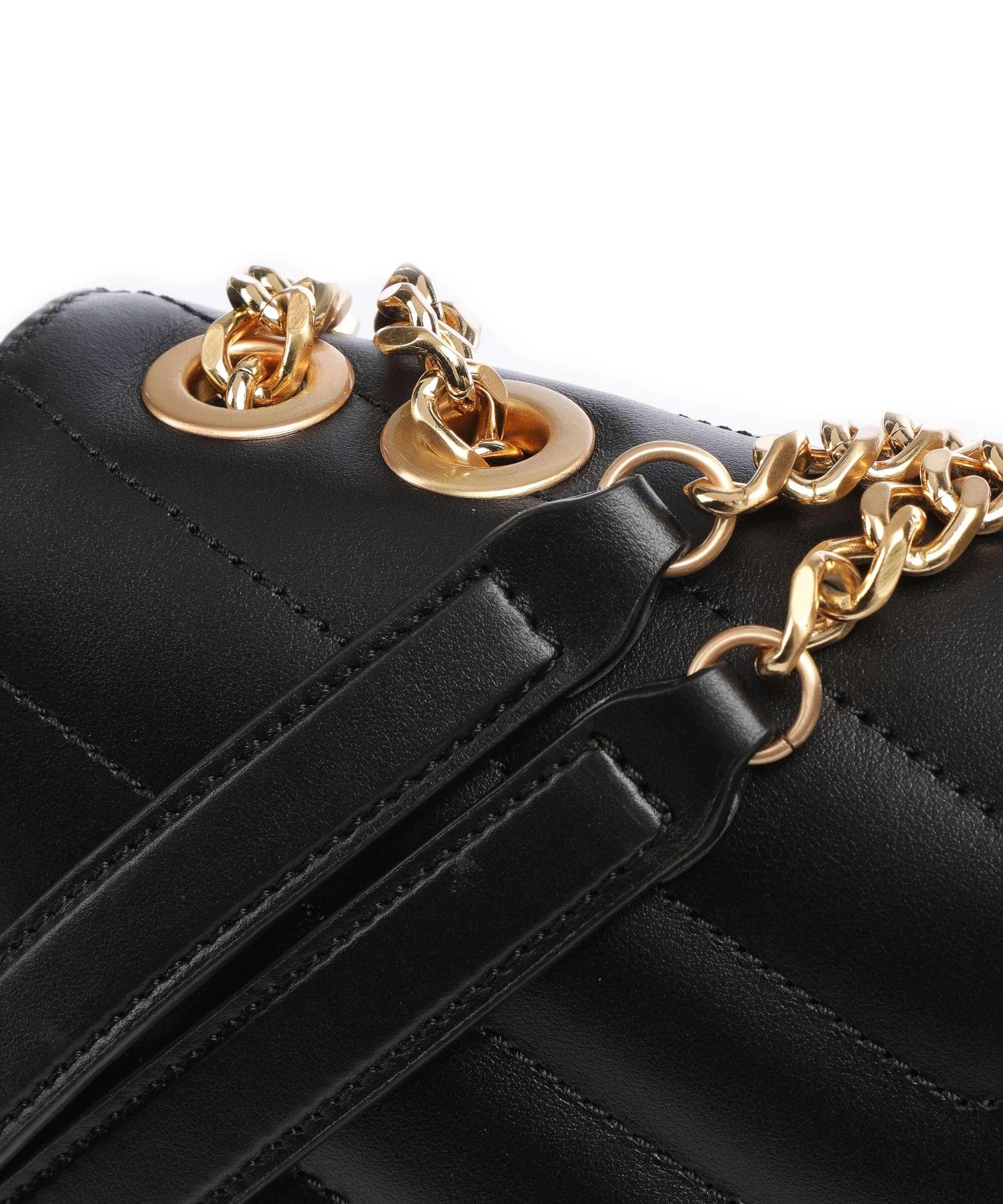  Twinset Dreamy Dreamy Borsa a spalla pelle di vitello finemente grana nero  