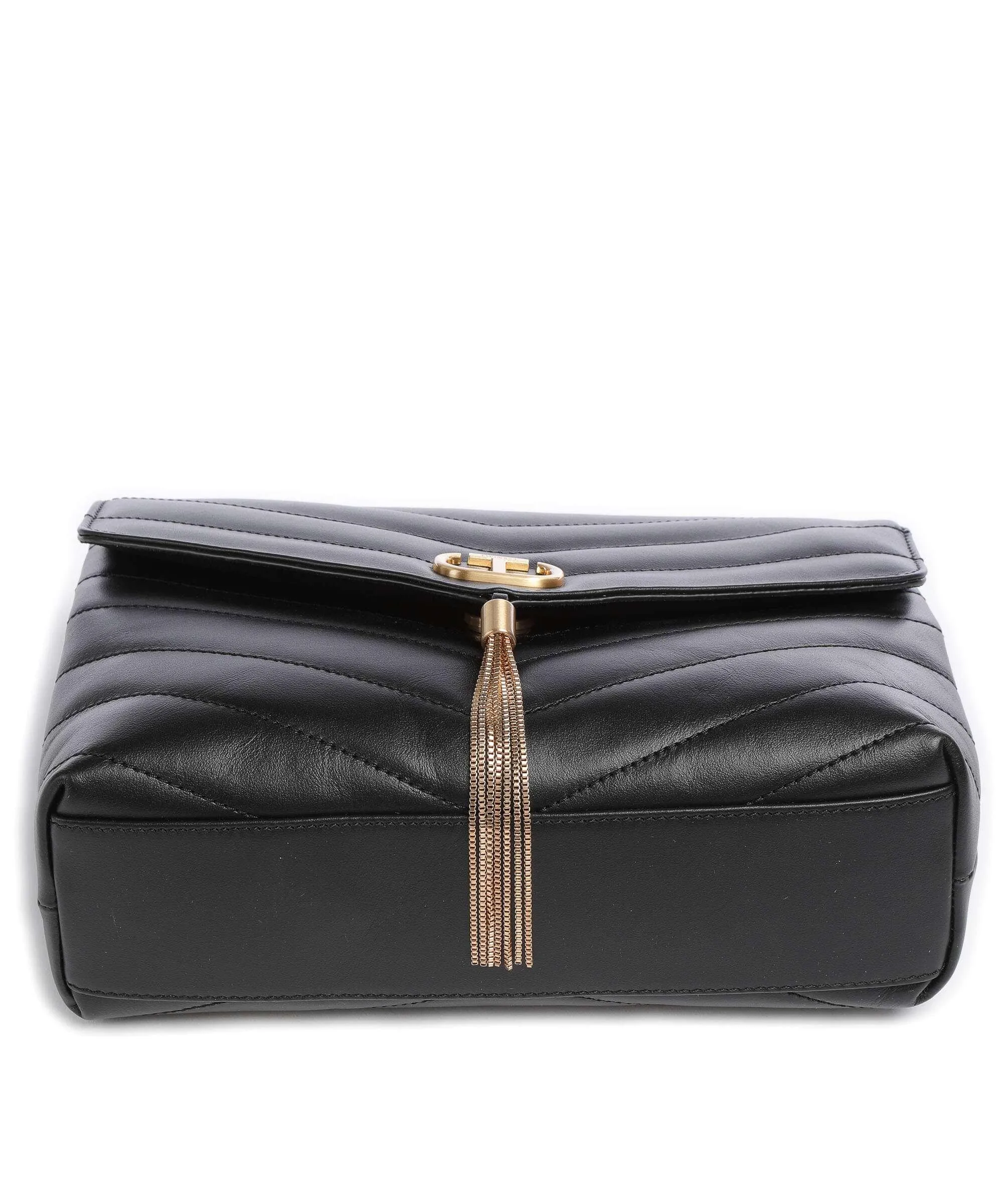  Twinset Dreamy Dreamy Borsa a spalla pelle di vitello finemente grana nero  