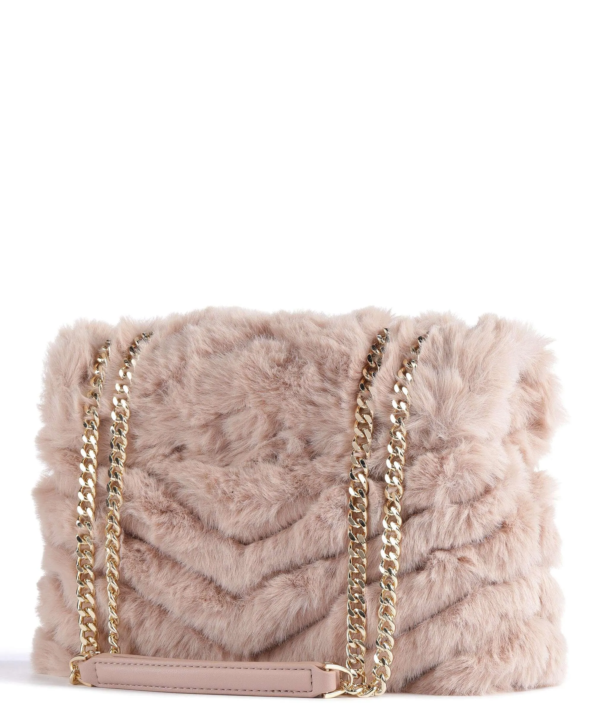  Twinset Soft Dreamy Borsa a spalla eco-pelliccia rosa  