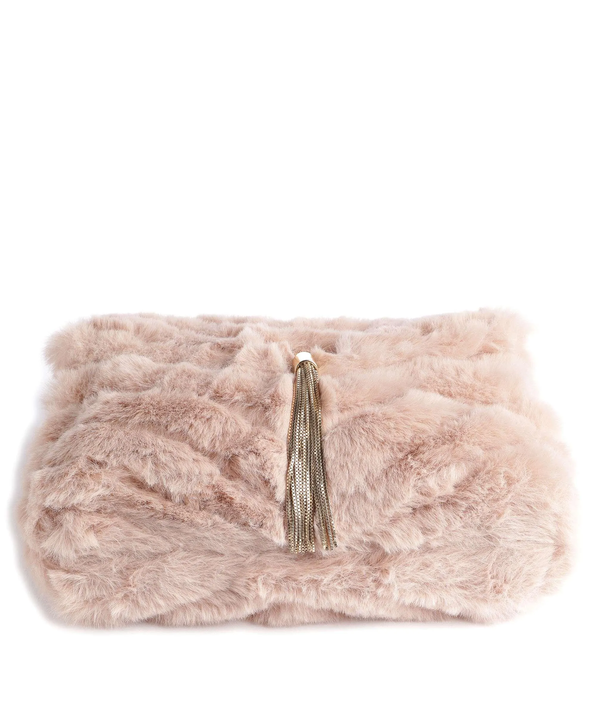  Twinset Soft Dreamy Borsa a spalla eco-pelliccia rosa  