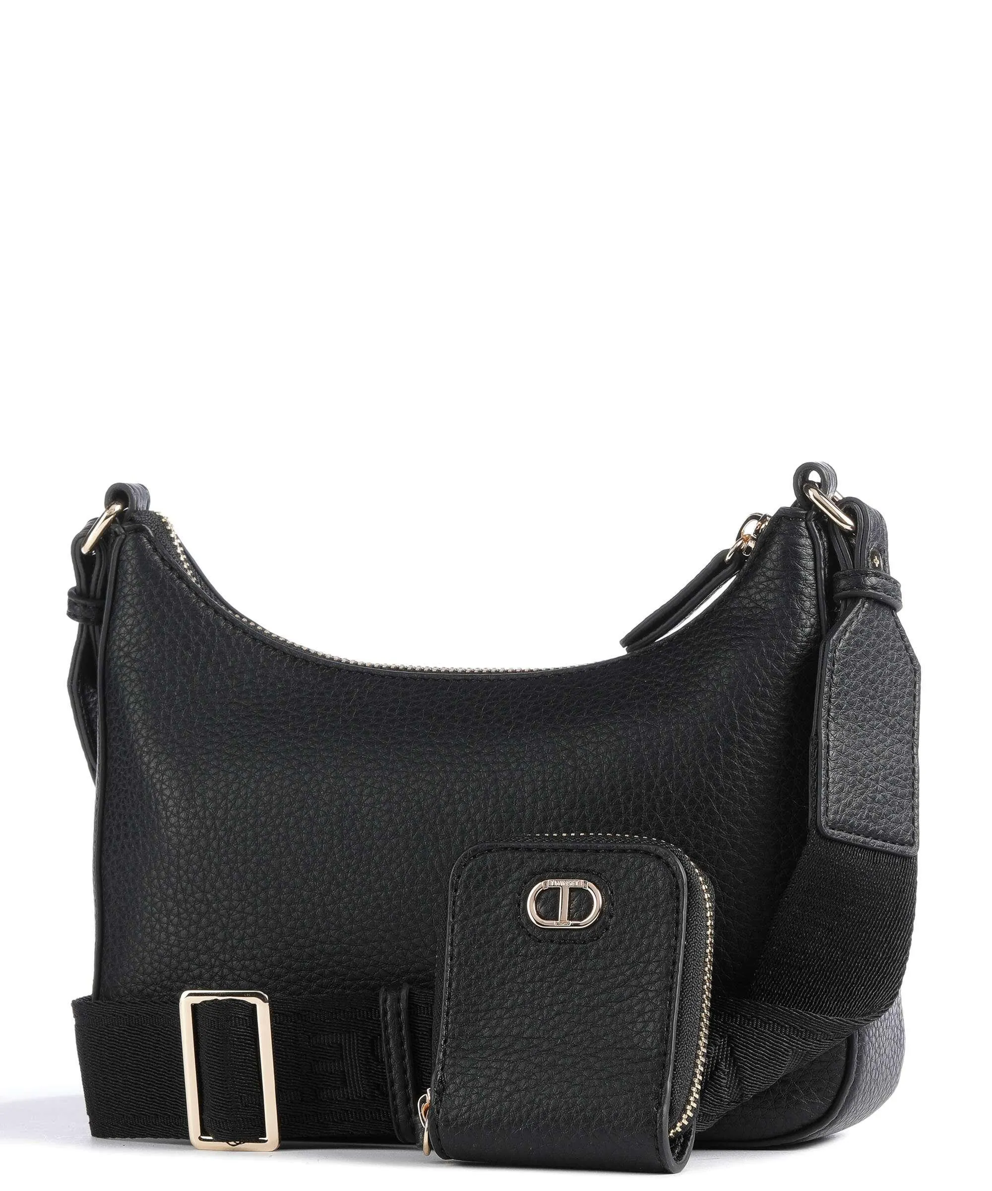  Twinset Soft Grain Borsa a spalla pelle sintetica nero  