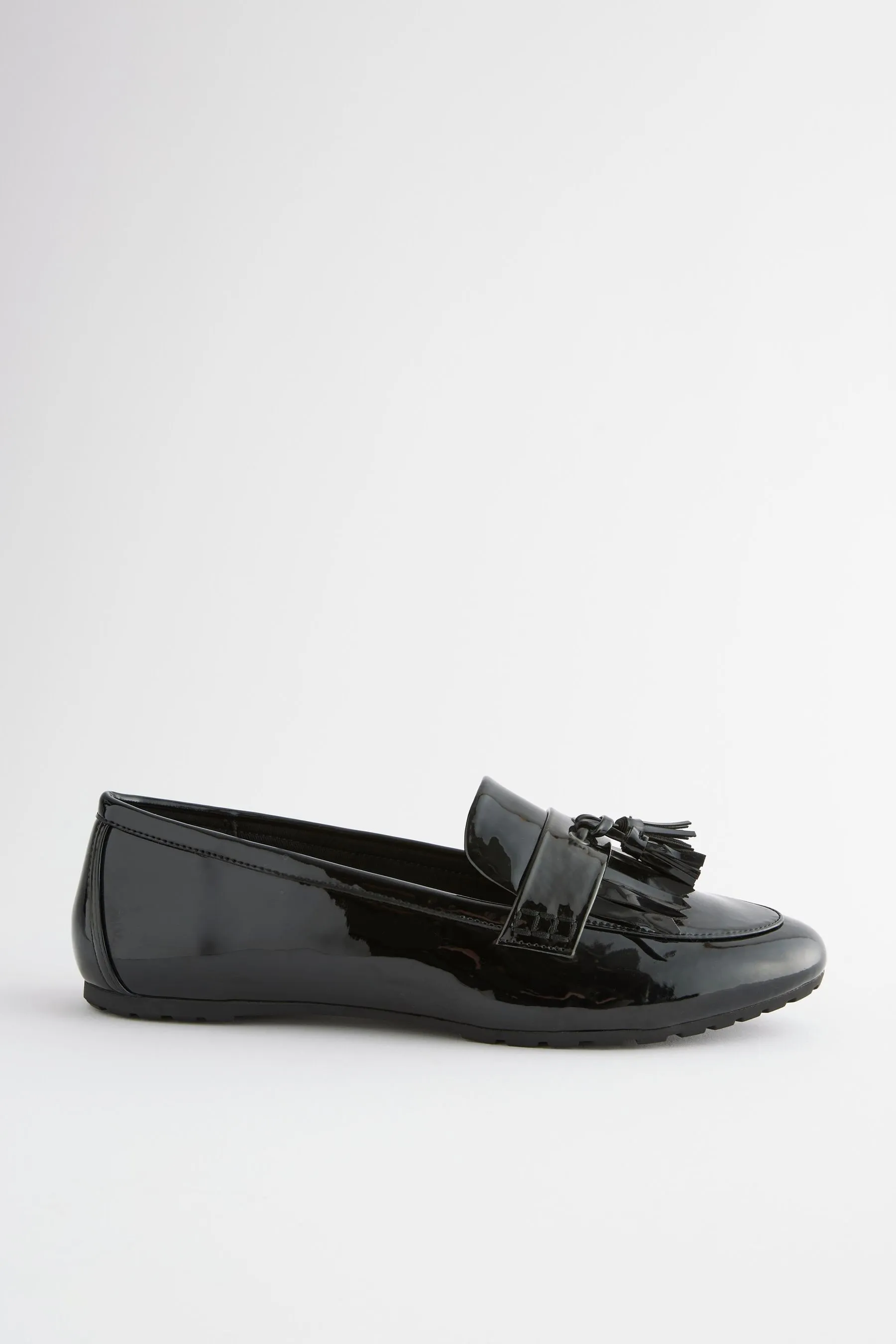 Vernice nera  - Forever Comfort® - Mocassini con nappa e suola a carrarmato