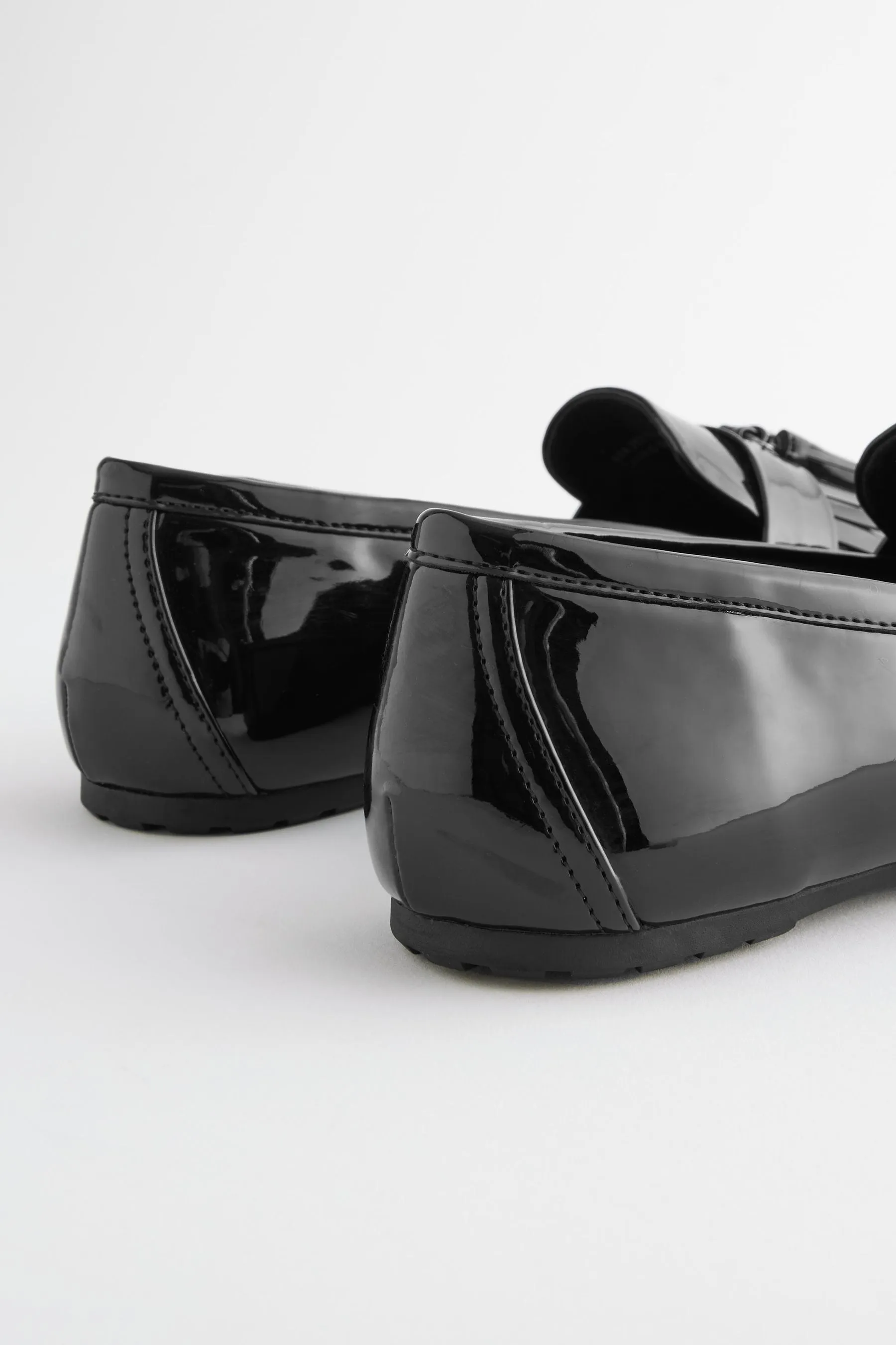Vernice nera  - Forever Comfort® - Mocassini con nappa e suola a carrarmato
