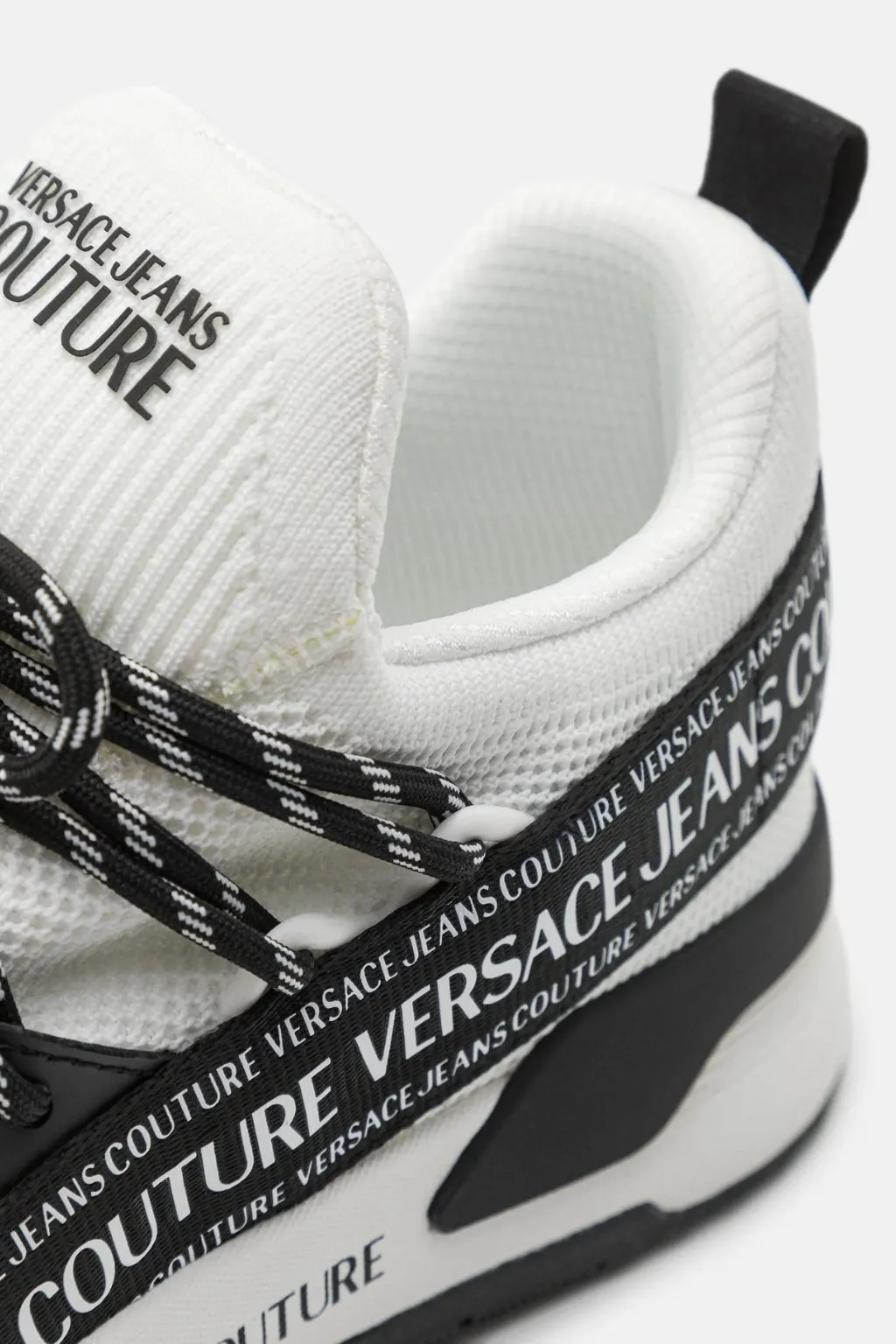 VERSACE JEANS COUTURE SCARPE UOMO BIANCO/NERO DYNAMIC DIS SA3