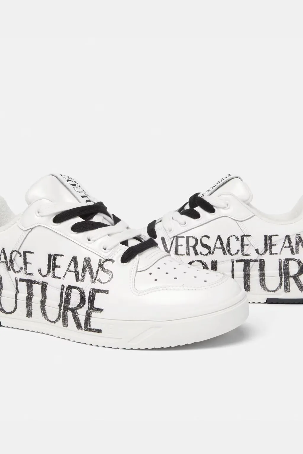 VERSACE JEANS COUTURE SCARPE UOMO BIANCO/NERO STARLIGHT D SJ5