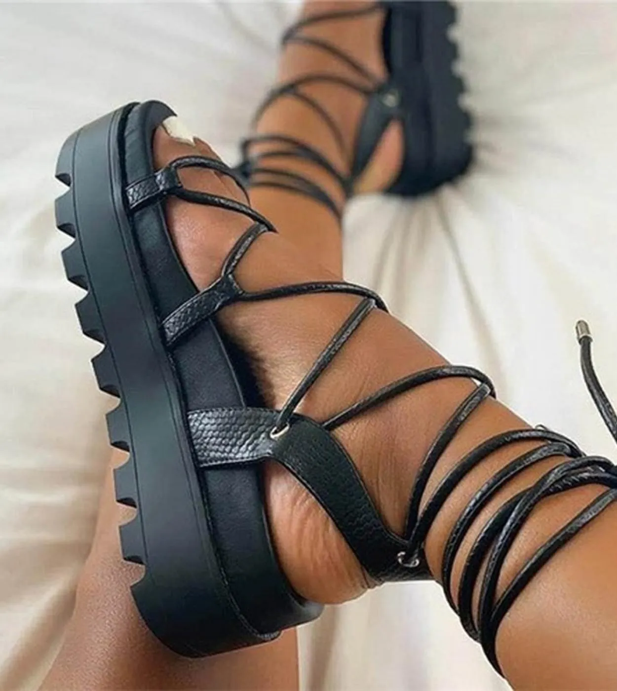 Womens Gladiator Sandals Platform Size 42  Platform Lace Gladiator Sandals Women  Womens Sandals