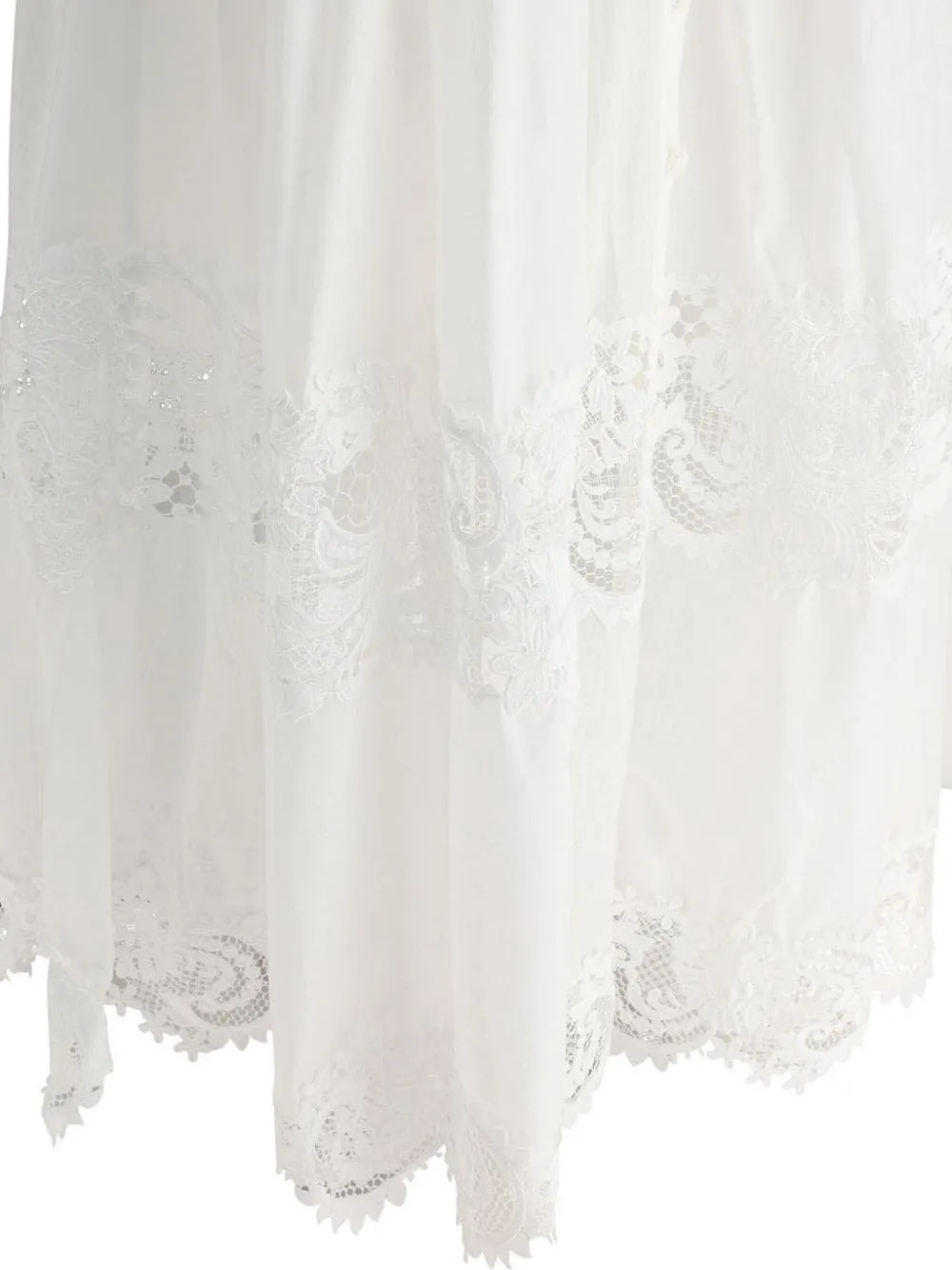   Zimmermann  Pop Lace Trimmed Midi Dress  